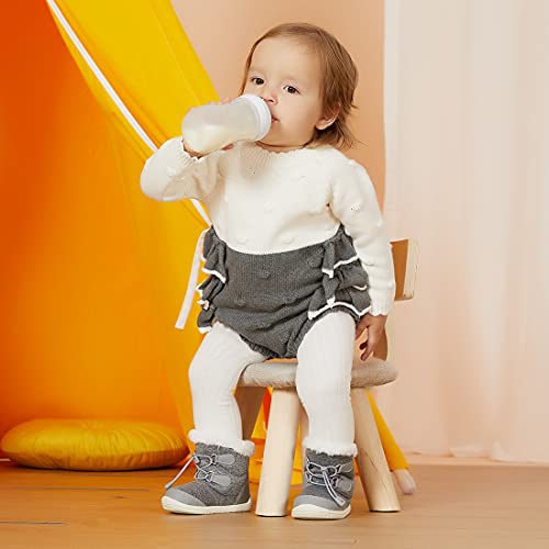 BMCiTYBM Baby Snow Boots Boys Girls Winter Infant Shoes Anti-Slip 6 9 12 18 24 Months Faux Fur Gray Size 12-18 Months Toddler BMCiTYBM Baby Snow Boots Boys Girls Winter Infant Shoes Anti-Slip 6 9 12 18 24 Months Faux Fur Gray Size 12-18 Months Toddler
